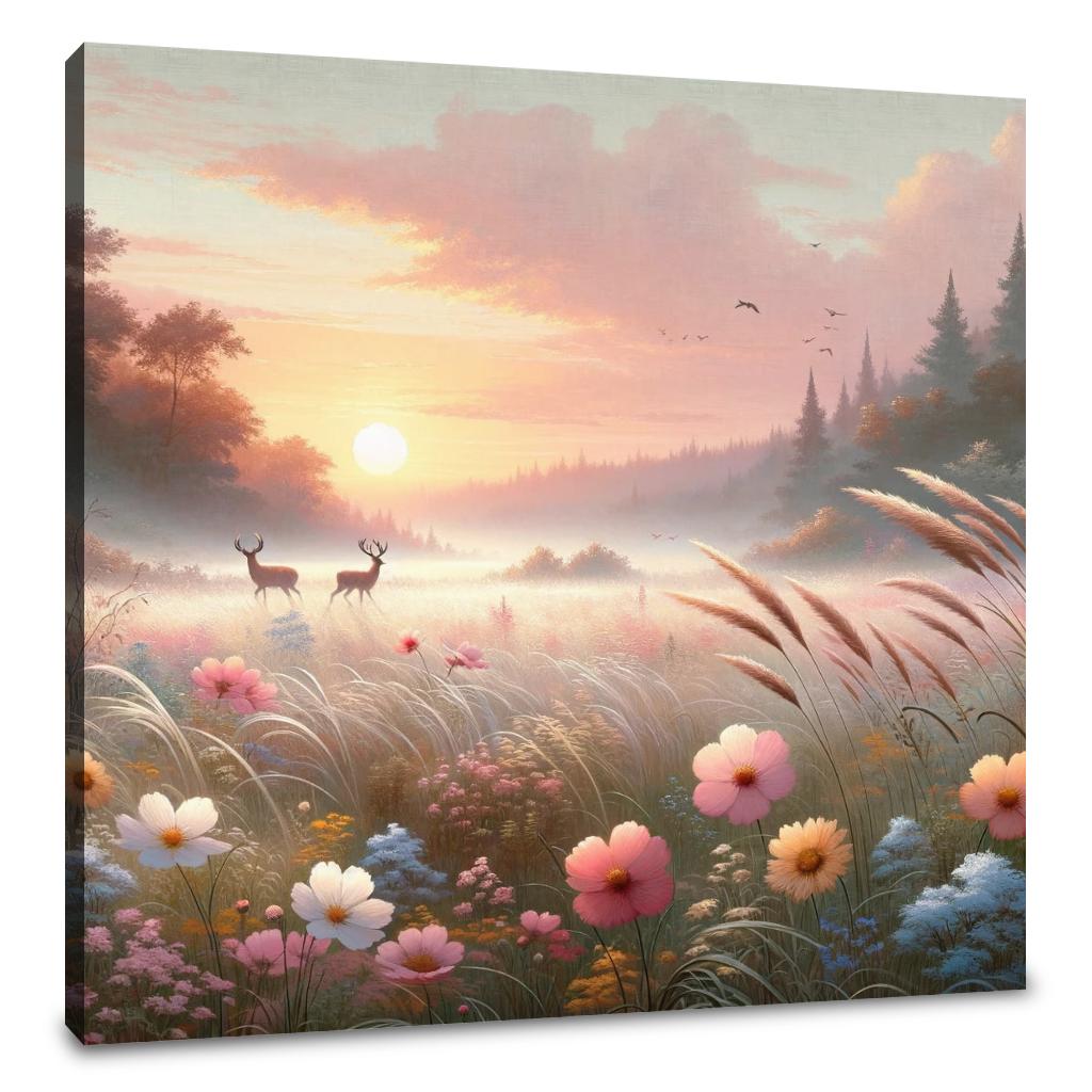 Sunrise Meadow Canvas