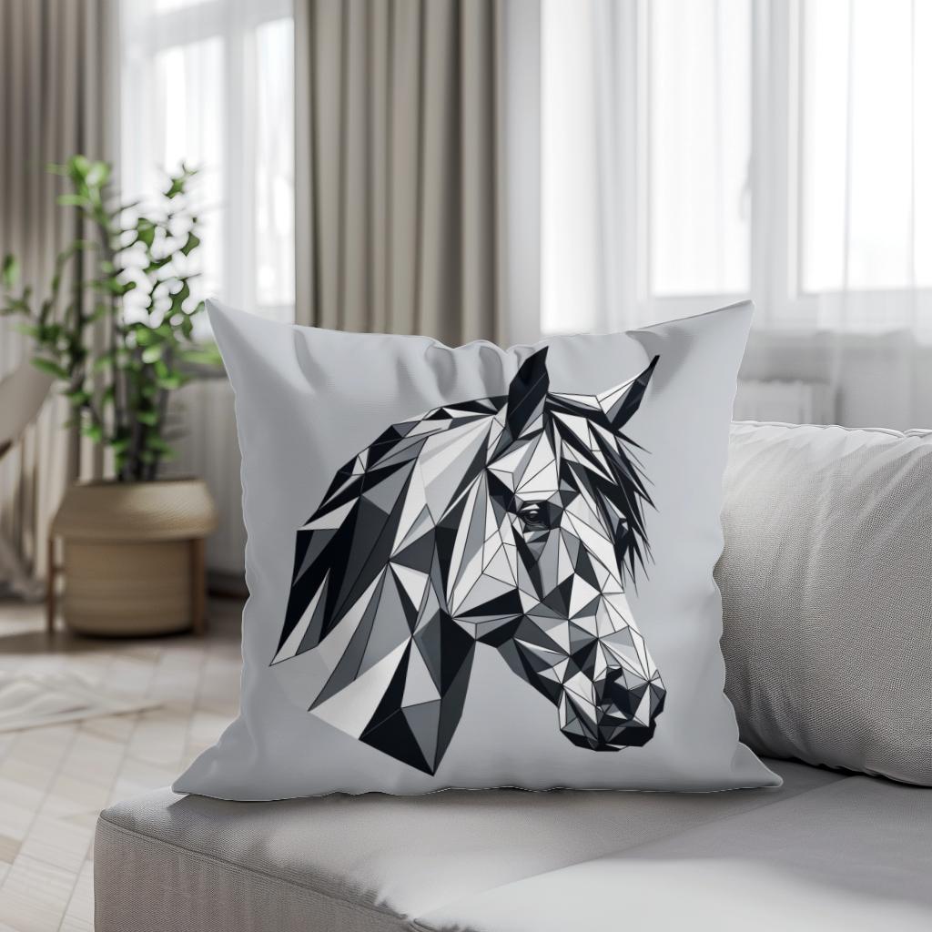 Equine Elegance Cotton Cushion