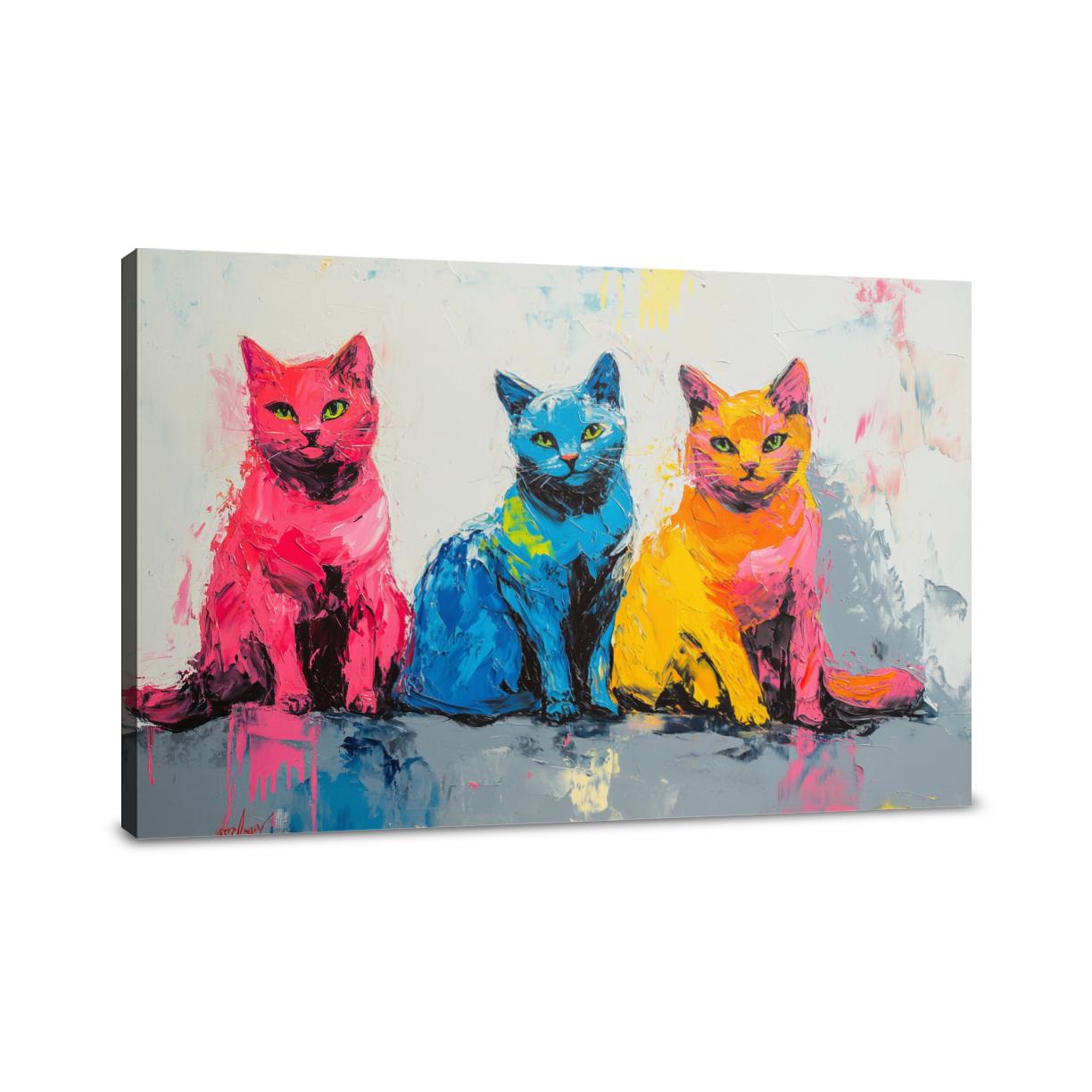 Whiskered Trio Canvas