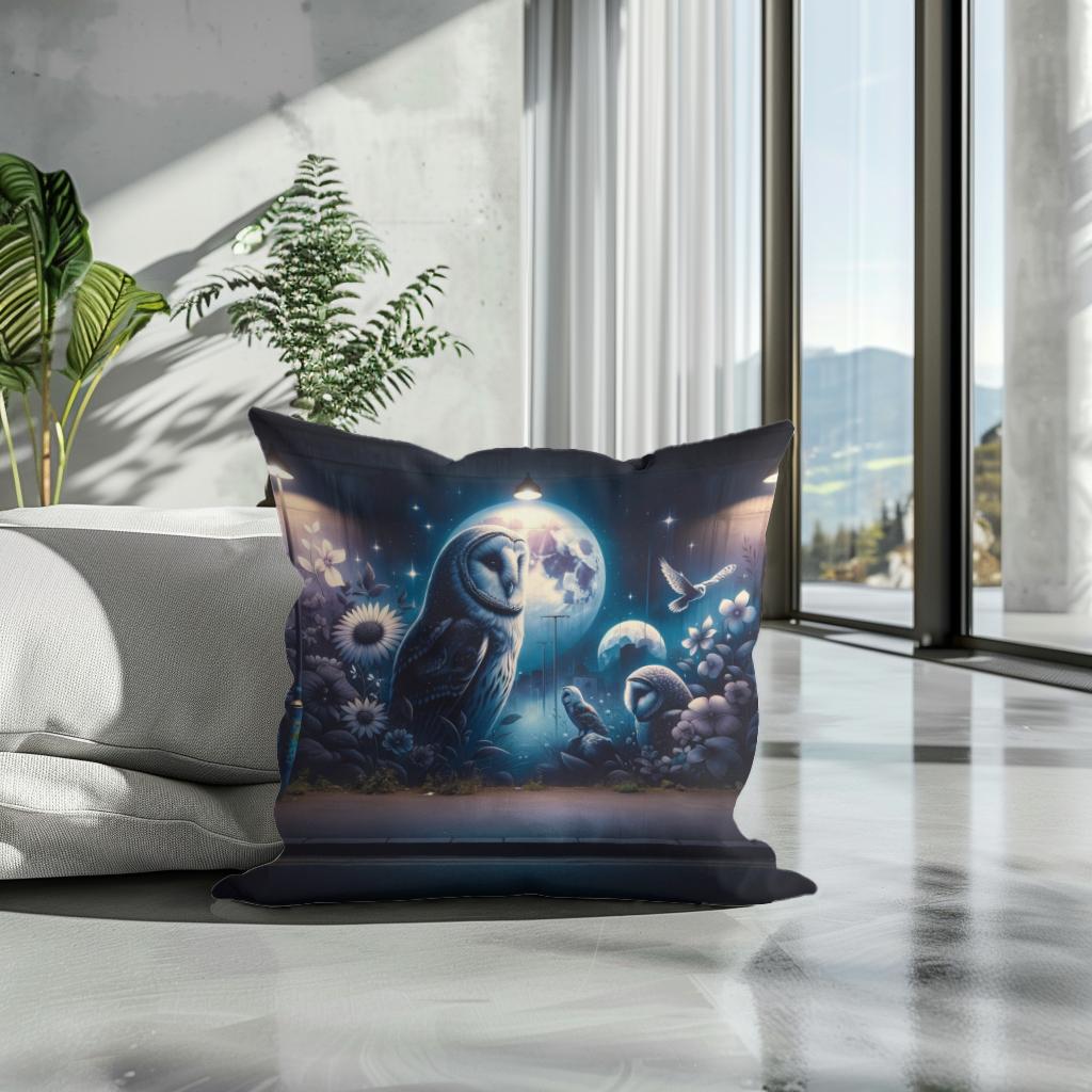 Nightfall Serenade Cotton Cushion