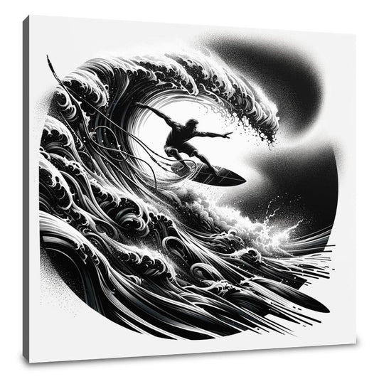 Surge of the Silver Wave Canvas