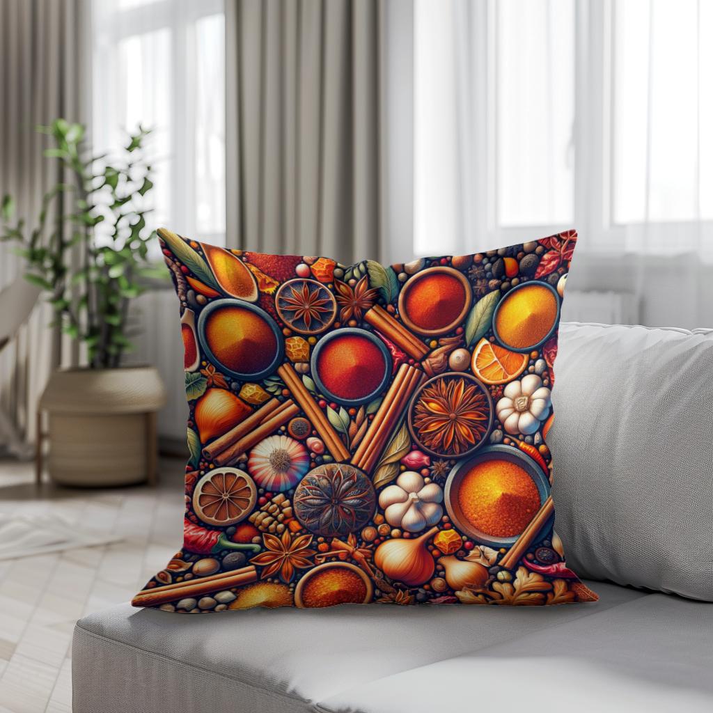 Spice Spectrum Cotton Cushion