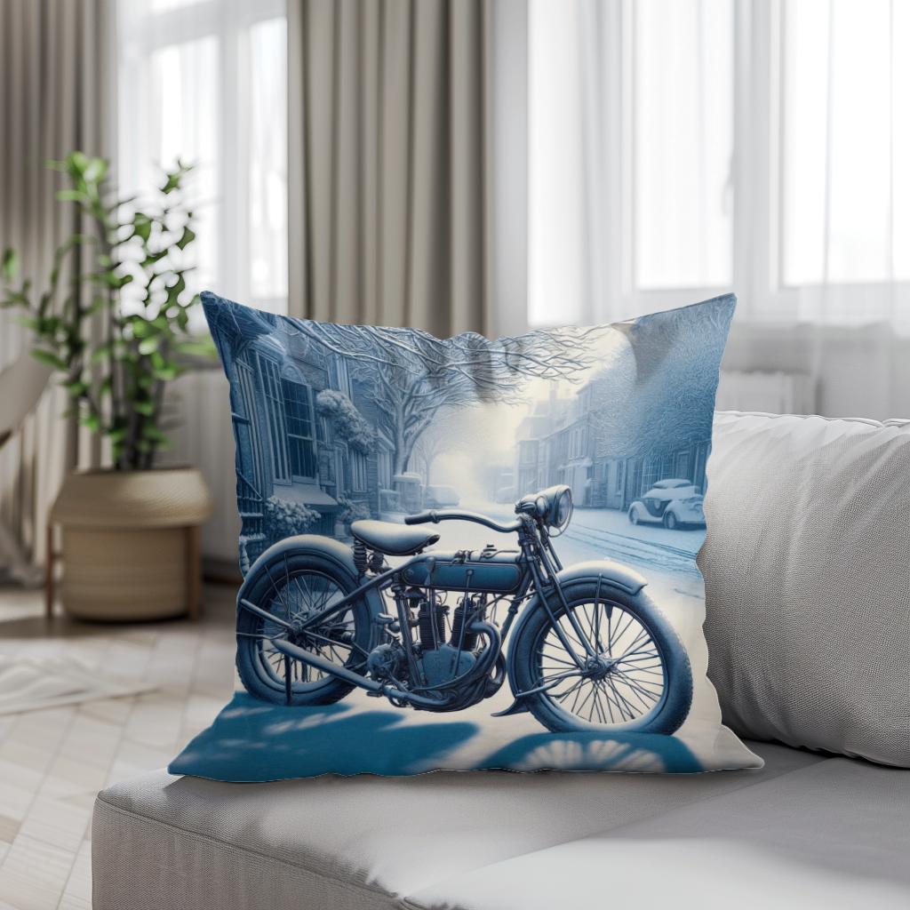Winter's Pause Cotton Cushion
