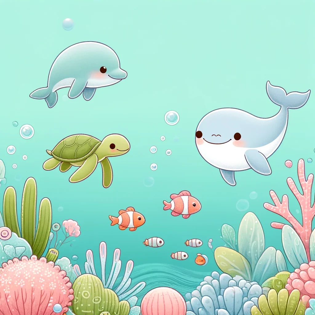 Underwater Friends Canvas
