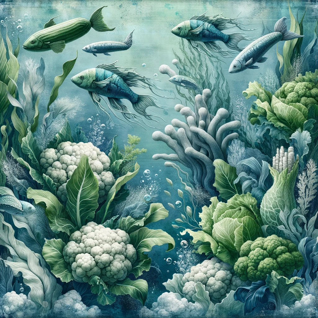 Underwater Veggie Adventure Canvas