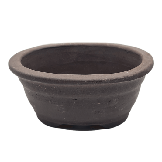 Unglazed Bonsai Pot | Oval | 16cm x 12cm x 5cm