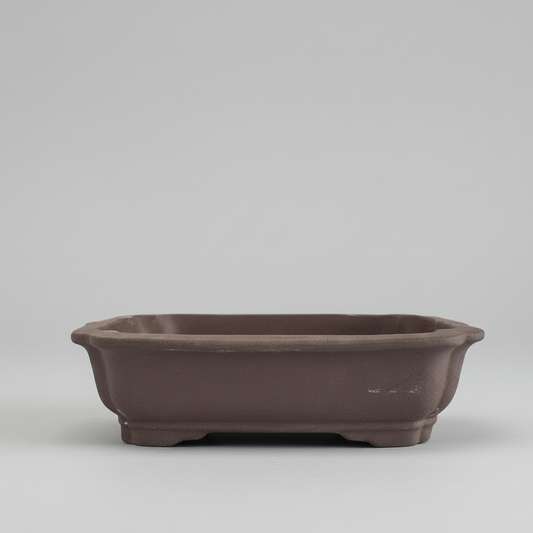 Unglazed Bonsai Pot Rectangle | 26cm x 20cm x 6cm | YB1127