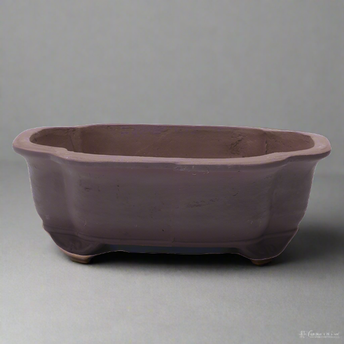 Unglazed Bonsai Pot Rectangle | 26cm x 21cm x 7cm | YB1128