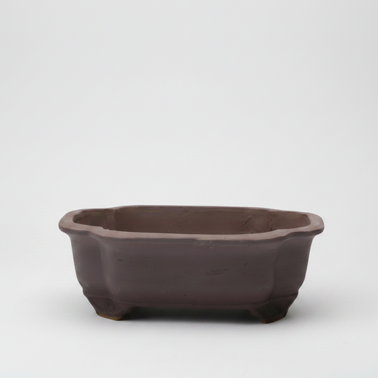 Unglazed Bonsai Pot Rectangle | 26cm x 21cm x 7cm | YB1128