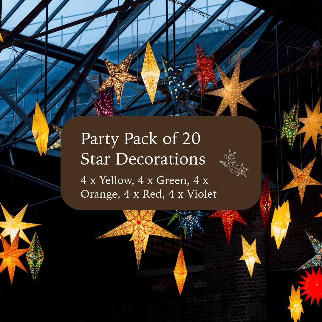 Multi Coloured Party Pack | 20 Stars