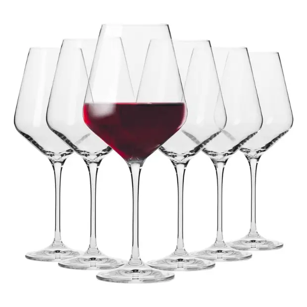 Krosno Red Wine Glasses - Set of 6 - 550ml - Avant-Garde Collection