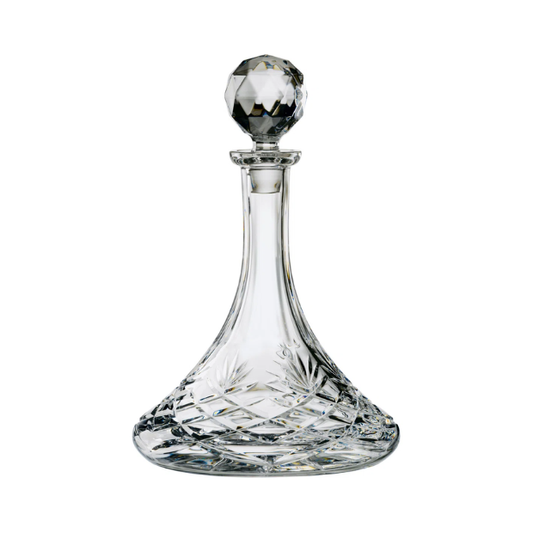 Fully Cut Crystal Ships Decanter - 0.85Ltr