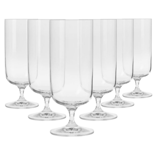Krosno Short Stem Beer Glasses - 400ml - Set of 6