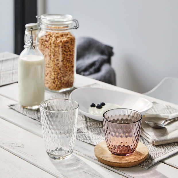 Bormioli Rocco Slot Water Glasses - 290ml - Set of 6