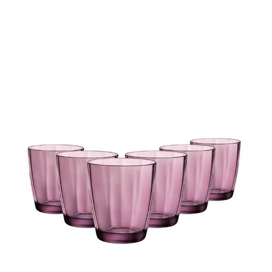 Bormioli Rocco Pulsar Purple Water Glasses - 310ml - Set of 6