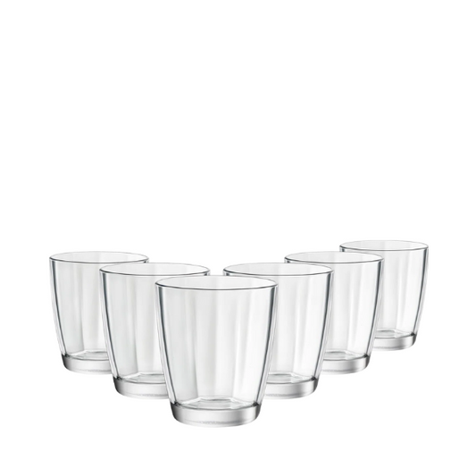 Bormioli Rocco Pulsar Double Old Fashioned Glasses Clear - 390ml - Set of 6