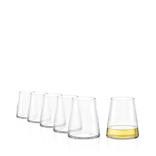 Stolzle Power Stemless White Wine Glasses - 380ml - Box of 6