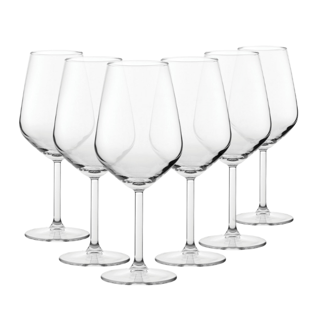 Allegra Red Wine Glasses - 490ml - Set of 6