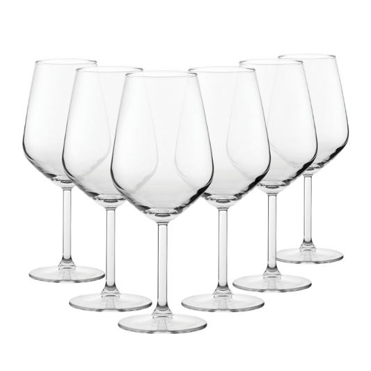 Allegra Red Wine Glasses - 490ml - Set of 6