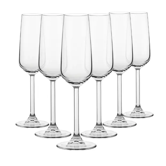 Allegra Champagne Flutes - 200ml - Set of 6