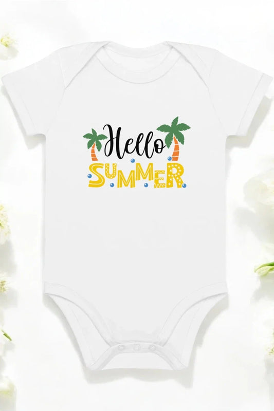 Hello Summer Bodysuit in White