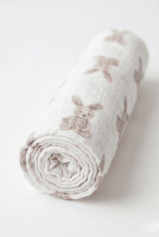 The Bunny Muslin Blanket Swaddle