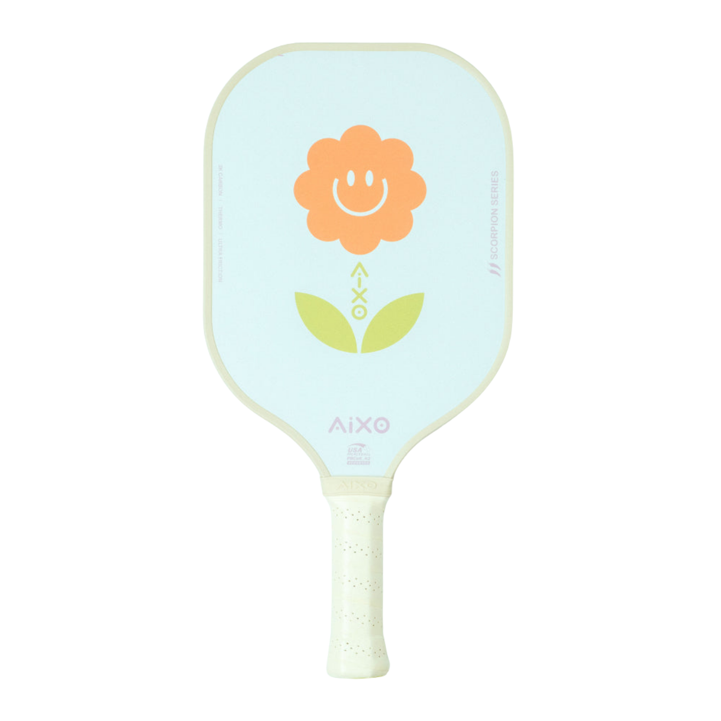 Aixo P11A Scorpion Series Supernature 3K Raw Carbon Pickleball Paddle