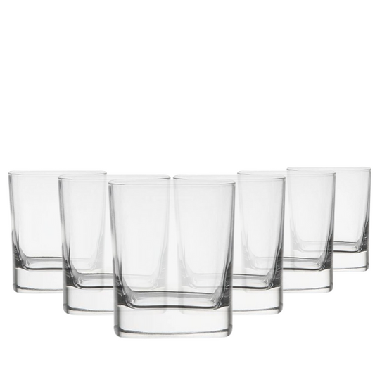 Luigi Bormioli Strauss Whisky Tumblers - 240ml - Set of 6