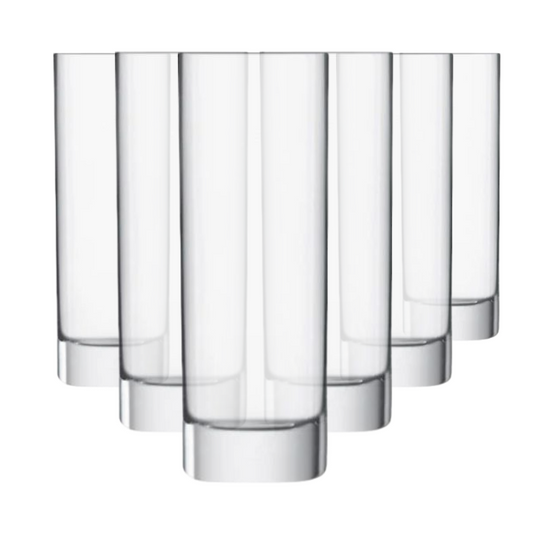 Luigi Bormioli Strauss Highball Glasses - 390ml - Set of 6