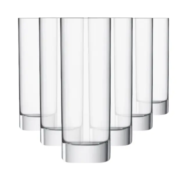 Luigi Bormioli Strauss Highball Glasses - 390ml - Set of 6