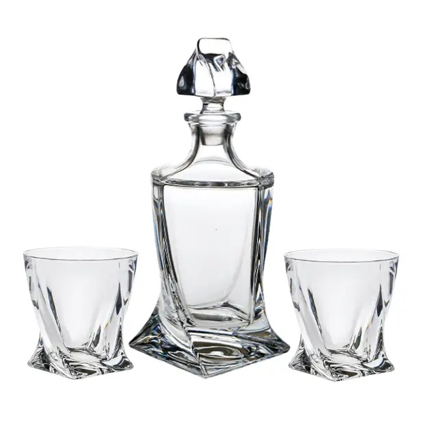 Crystalite 3 Piece Whisky Set - 0.85Ltr