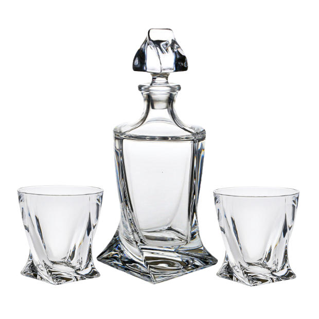Crystalite 3 Piece Whisky Set - 0.85Ltr