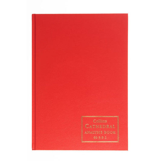 Cathedral -  Accounts Book  3 Debit, 9 Credit Columns - Red (69/3/9.1)