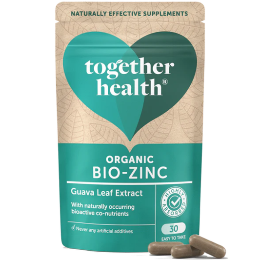 Organic Guava Leaf Zinc Capsules – Soil Association Certified Plant-Based Zinc (30 Capsules)