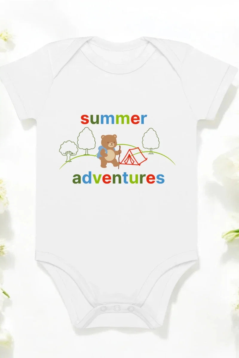 Summer Adventures Bodysuit in White