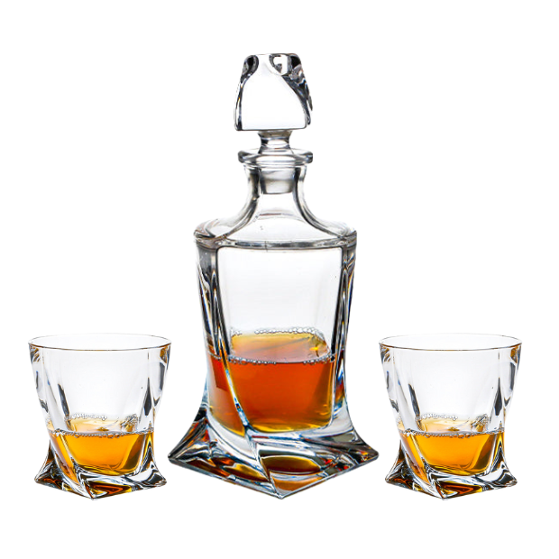 Crystalite 3 Piece Whisky Set - 0.85Ltr