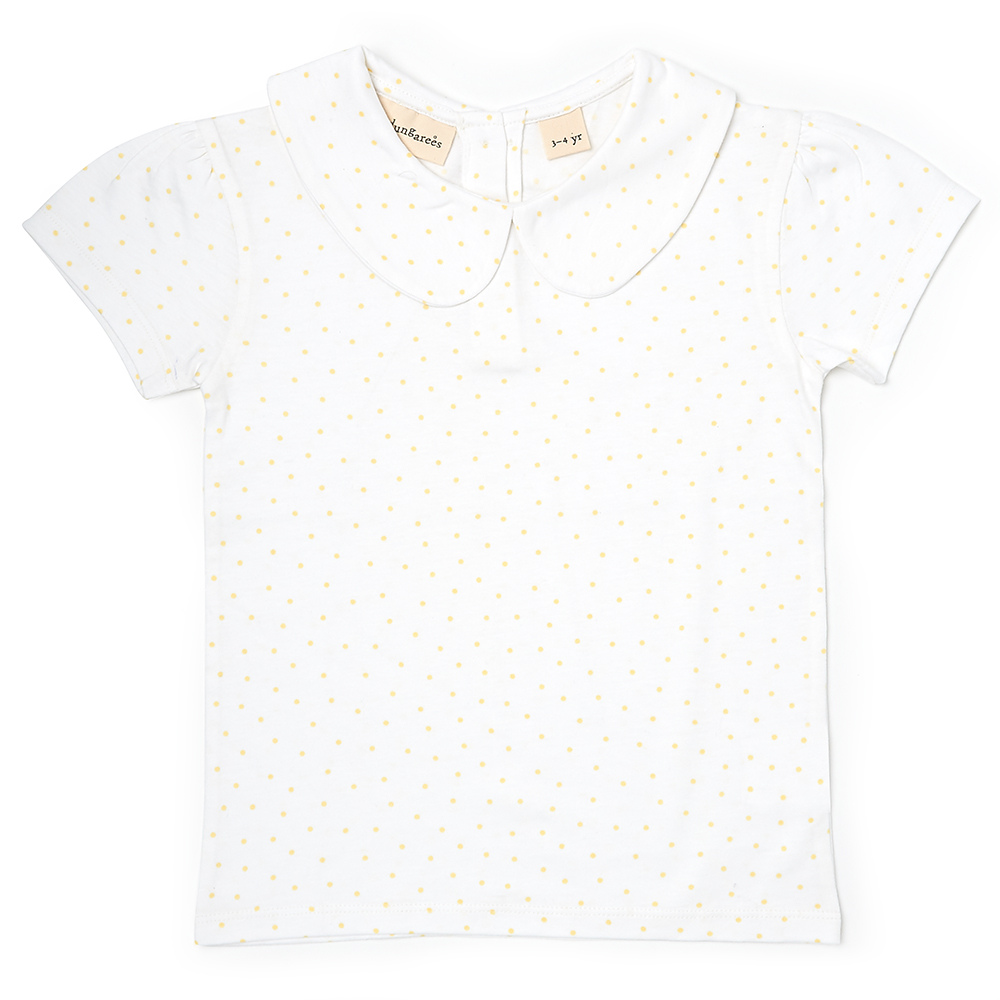 Peter Pan Short Sleeved T-Shirt - Yellow Spot