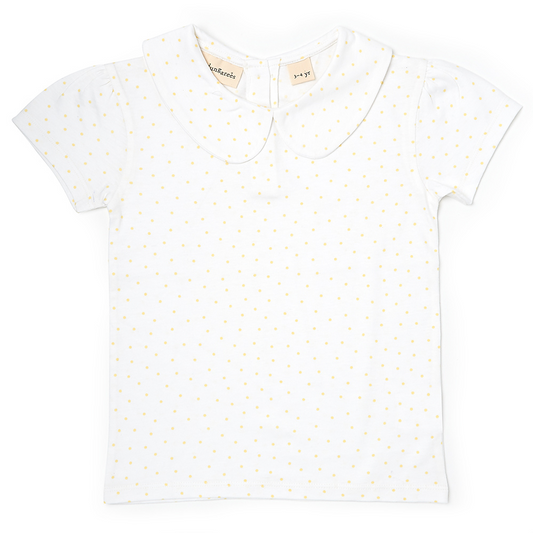 Peter Pan Short Sleeved T-Shirt - Yellow Spot