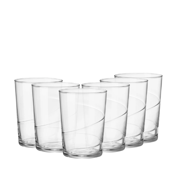 Bormioli Rocco Swirl Maxi Glasses - Set of 12