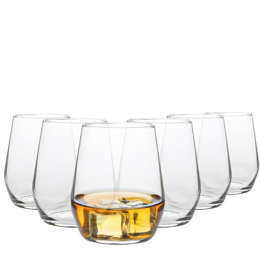 Bormioli Rocco Electra Whisky Tumblers - 380ml - Set of 6