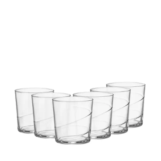 Bormioli Rocco Swirl Medium Glasses - 355ml - Set of 6