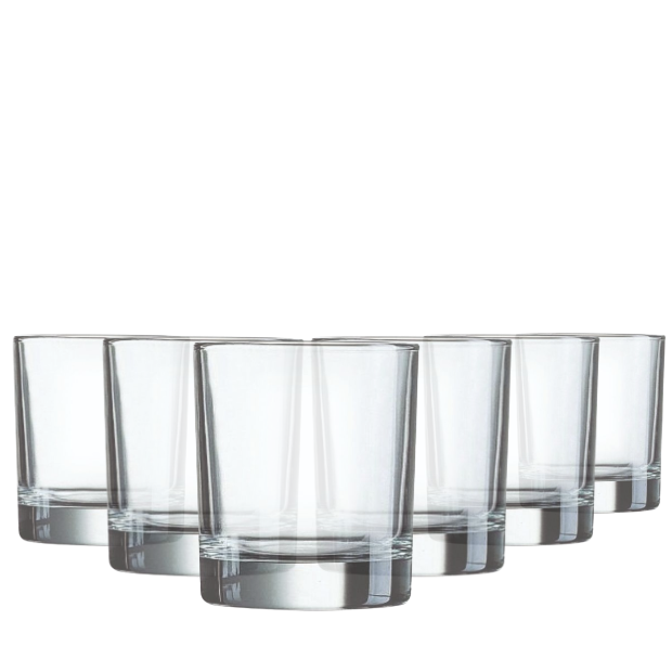Krosno Straight Sided Whisky Tumblers - 290ml - Set of 6