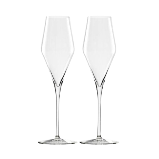 Stolzle Quatrophil Champagne Flutes with LED - Set of 2 - In a Gift Box