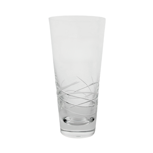 Tiesto Cut Conical Glass Vase