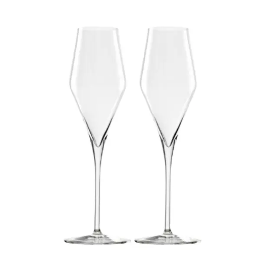 Stolzle Quatrophil Champagne Flutes with LED - Set of 2 - In a Gift Box