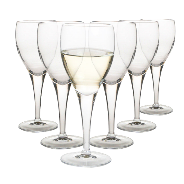 Luigi Bormioli White Wine Glasses - 190ml - Set of 6