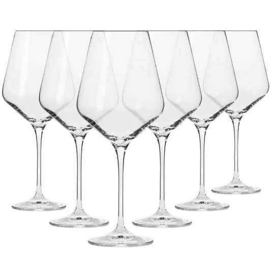 Krosno Red Wine Glasses - Set of 6 - 550ml - Avant-Garde Collection