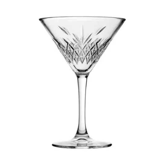 Timeless Fully Cut Martini Glasses - 230ml - Set of 6