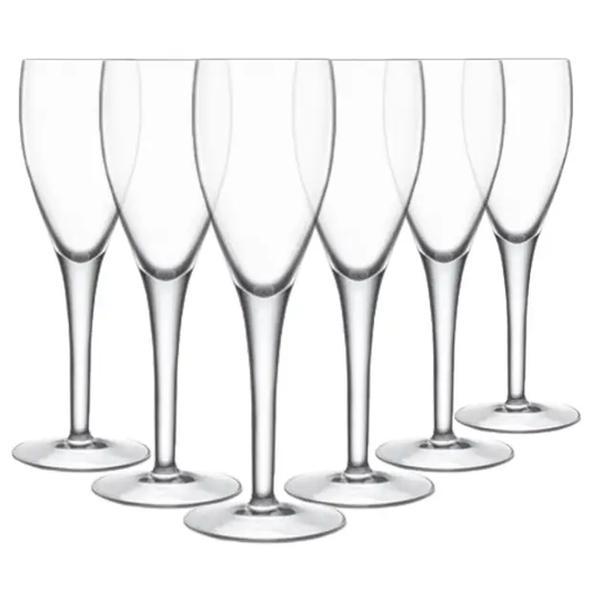 Crystalite Champagne Flutes - 230ml - Set of 6