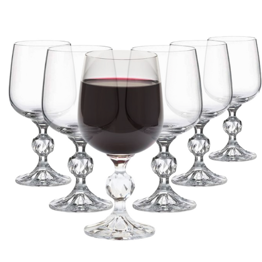 Claudia Crystalite Large Wine Glasses - 340ml - Set of 6